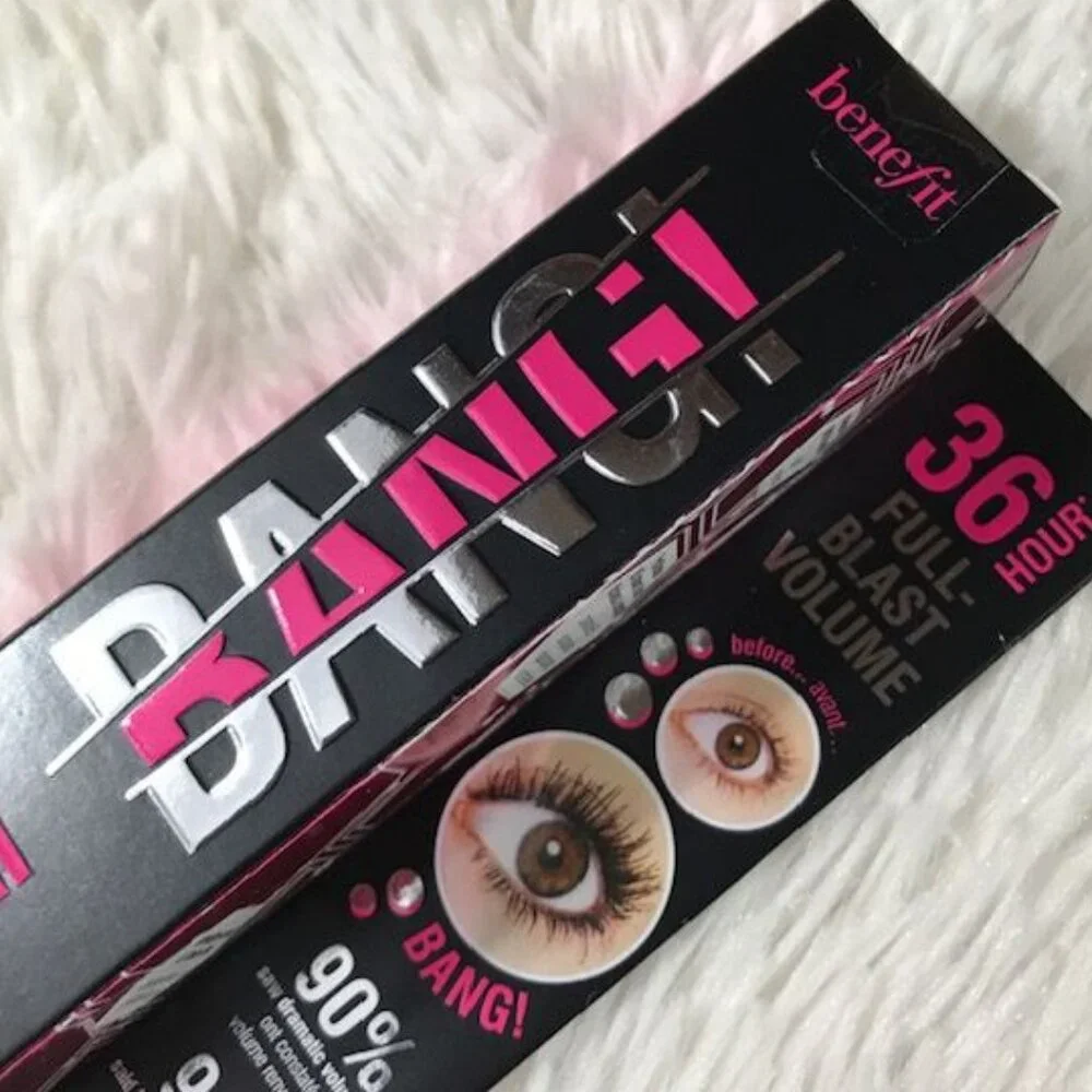 Benefit Bad Girl Bang! Mascara + Iridescent Confetti Clear Cosmetic Bag Set